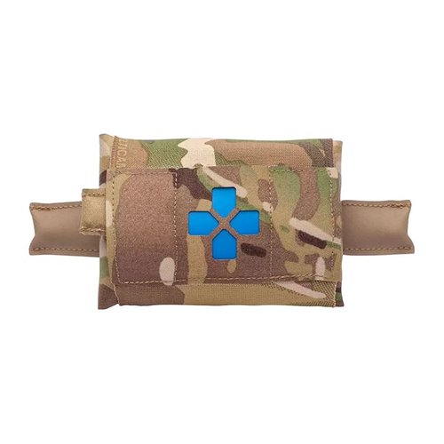 Il Micro Trauma Kit NOW! è un kit di pronto soccorso compatto, progettato per un facile accesso con una mano, perfetto per professionisti e cittadini preparati.