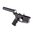 Lower completo per pistola M4E1 con impugnatura A2, senza brace, per AR-15, nero