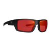 APEX EYEWEAR montatura nera / lente grigia / specchio rosso polarizzato