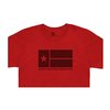 LONE STAR T-shirt in cotone rosso 3XL
