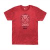 T-shirt Sugar Skull misto 3XL rosso mélange
