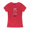 T-shirt donna Sugar Skull in misto rosso mélange XL