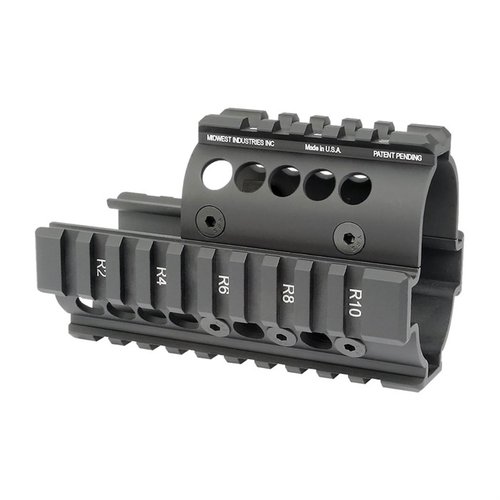 Il Mini Draco Handguard di Midwest Industries si installa senza armi e in pochi minuti, è leggero (9,5 oz) e realizzato in alluminio 6061 anodizzato.