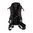 Borsa Apparition Black/Black Diamond con cuciture rosse