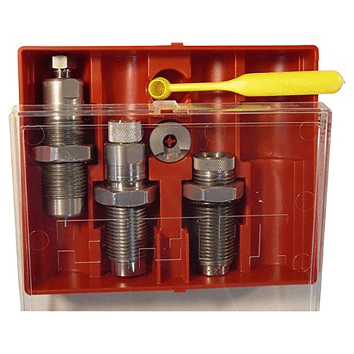 Il set di 3 die PACESETTER per il 6.8 Remington include Full Length Sizing Die, Bullet Seating Die e Factory Crimp Die, compatibile con tutte le presse 7/8"-14.