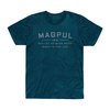 GO BANG PARTS T-shirt CVC blu stone mélange S