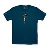 T-shirt HULA GIRL CVC Blu Stone mélange S