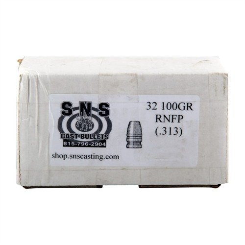 .32 CALIBER CAST PISTOL BULLETS di SNS CAST BULLETS offrono proiettili di alta qualità con un'ottima accuratezza, realizzati in lega 92% piombo, 6% antimonio e 2% stagno.