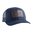 Cappellino trucker standard con patch in pelle, Navy