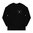 MULEY T-shirt in cotone a manica lunga 2XL nero