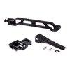 Braccio rialzato da 8 pollici con buttplate pieghevole, design modulare, socket QD integrato, in alluminio 7075 T6, leggero e rigido, include hardware di montaggio.