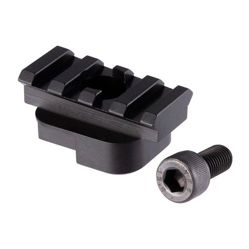 Adattatore Railed per stock fisso Yugo, in alluminio 7075 T6, permette di montare un calcio pieghevole stile SIG senza modifiche permanenti e con angolo corretto.