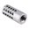 Compensatore calibro .22 1/2-28 alluminio argento