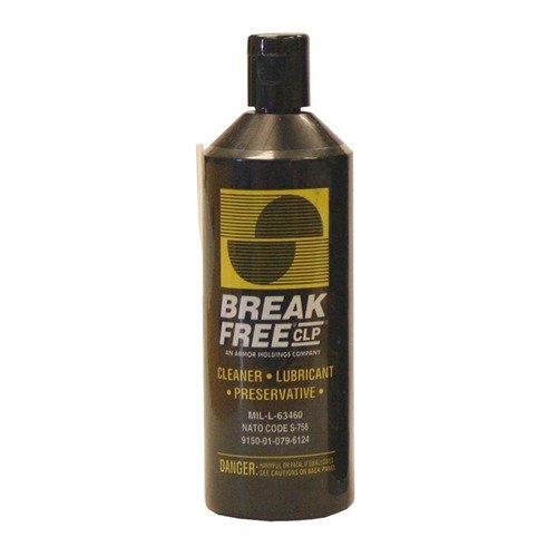 Break Free CLP è la soluzione all-in-one per pulire, lubrificare e proteggere la tua arma, resistente a temperature estreme e corrosione.