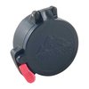 Le coperture flip open per oculari Butler Creek proteggono le lenti da polvere e umidità, aprendo facilmente con una pressione del dito per un accesso rapido.
