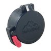 Le coperture per oculari Butler Creek proteggono le lenti da polvere e umidità, aprendo facilmente con una leggera pressione per un accesso rapido.