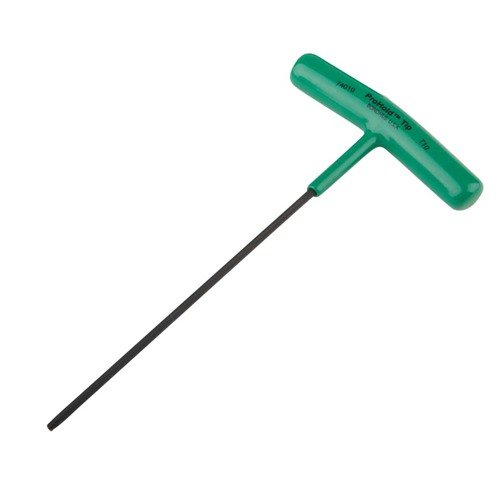 Le PROHOLD STAR TIP T-HANDLES di BONDHUS offrono una presa sicura su tutte le viti Star e TORX, con connessione manico/lama saldata e pulsante non magnetico.
