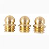 Perla con gonnellino in ottone, 1/8" 6-48 TPI, dorata, confezione da 3
