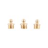 Perla con gonna in ottone, 1/16" 3-56 TPI, dorata, confezione da 3