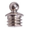 Perla con falda in ottone, 1/16", 3-56 TPI, argento brillante