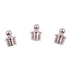 Perla con gonna in ottone, 1/16" 3-56 TPI, argento opaco, confezione da 3