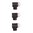 Perla standard, 1/8" 6-48 TPI, gambo 5/64", bianco, confezione da 3