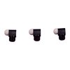Perla standard, 5/32" 8-40 TPI, gambo 1/8", bianca, confezione da 3