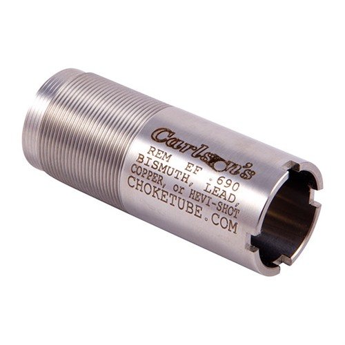 Tubi di strozzatura in acciaio inossidabile per fucili a pompa Remington, compatibili con cariche magnum e acciaio, progettati per prestazioni ottimali.
