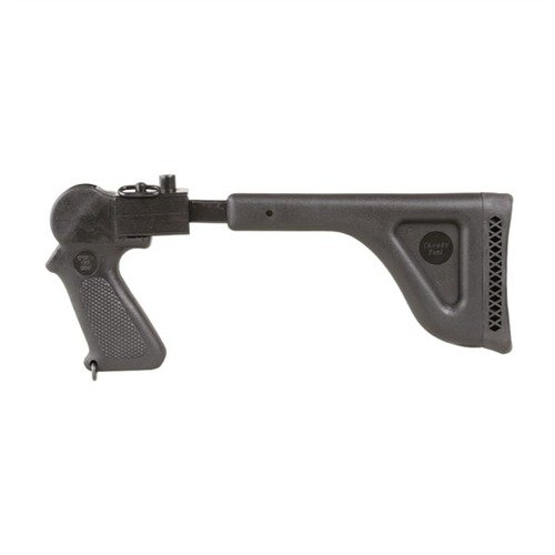 La spalla pieghevole in Zytel rende il tuo fucile T/C compatto e facile da trasportare, con una presa ergonomica e un supporto robusto per un tiro preciso.