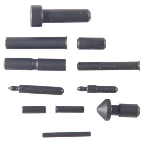Set completo di 11 pin e plunger per il 1911, trattati termicamente per una durata eccezionale; disponibili in acciaio al carbonio blued o acciaio inox naturale.
