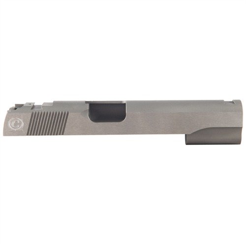 Le slide 1911 Caspian in acciaio al carbonio offrono resistenza superiore e tolleranze precise, pronte per essere adattate al tuo telaio per prestazioni ottimali.