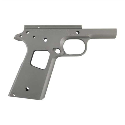 Costruisci una 1911 personalizzata con il ricevitore Caspian in acciaio al carbonio, trattato per resistenza e precisione, con opzioni di checkering e adattamento per gunsmith.