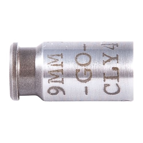 Il Clymer 9MM Luger Go Headspace Gauge misura con precisione la lunghezza della camera, garantendo un'arma sicura e precisa, essenziale per il controllo delle armi usate.