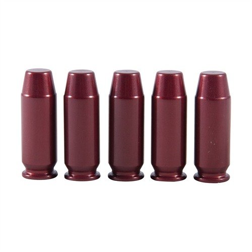 Le AMMO SNAP CAP DUMMY ROUNDS 10MM AUTO di A-ZOOM permettono di praticare il caricamento, lo scaricamento e il dry firing con un design resistente e realistico.