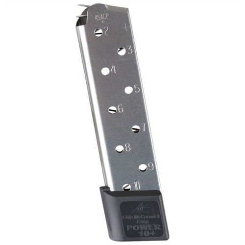 Il caricatore Chip McCormick Power Plus da 10 colpi in acciaio inox offre prestazioni affidabili, alimentazione impeccabile e un design anti-tilt per ogni colpo.