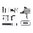 Kit componenti lower con grilletto CMC piatto a stadio singolo 3 lb