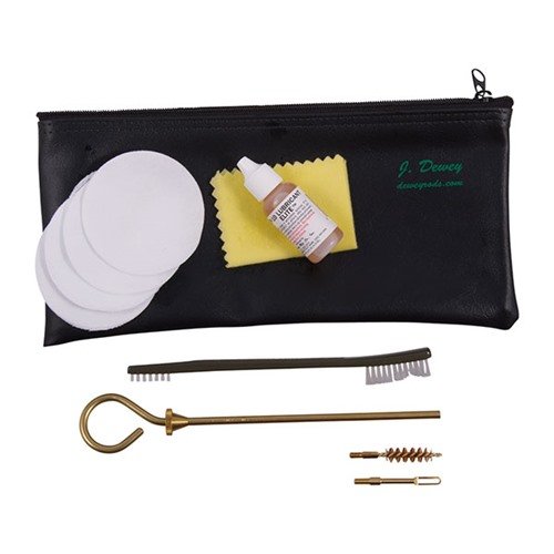 Il kit di pulizia DEWEY per fucili e pistole include tutto il necessario per mantenere in perfette condizioni le tue armi, con attrezzi di alta qualità e praticità.