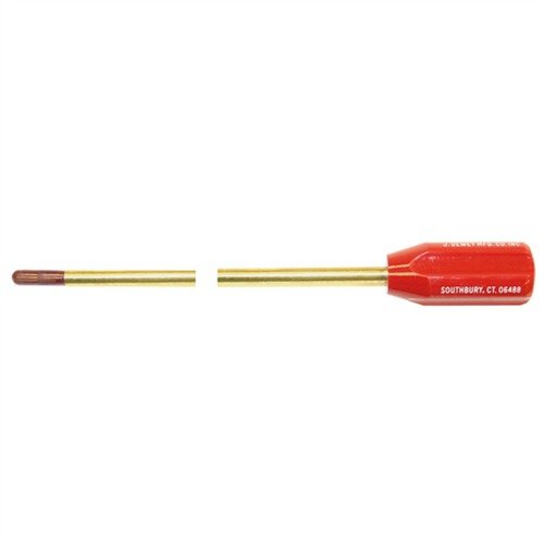 Il robusto ONE-PIECE SHOTGUN RODS di DEWEY è realizzato in ottone monopezzo, con manico solido e adattatori per attrezzature di pulizia standard.