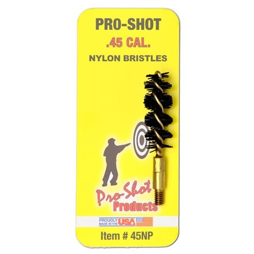 .45 CALIBER NYLON PISTOL BRUSH è progettata per una pulizia efficace delle canne delle pistole, garantendo prestazioni ottimali e una lunga durata nel tempo.