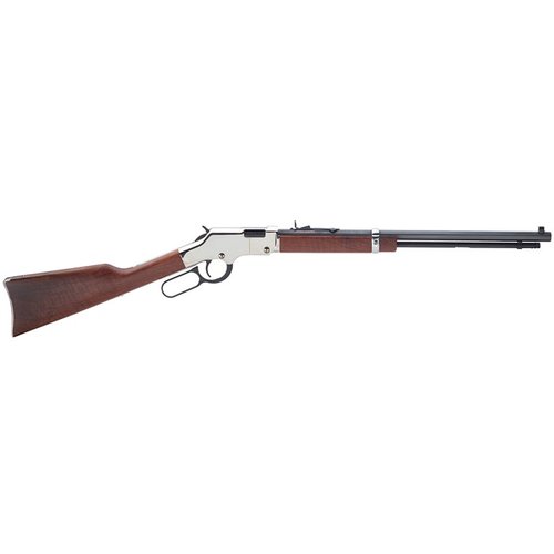 La Henry Golden Boy Silver .22WMR offre un design elegante, una grande precisione e un'ottima maneggevolezza, ideale per il tiro a segno e la caccia.