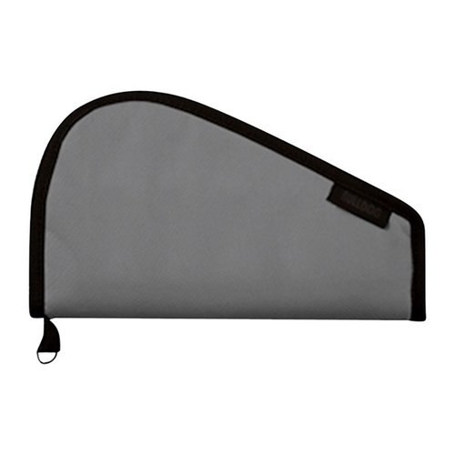 Il Bulldog Medium Pistol Rug grigio senza maniglie offre una protezione eccellente per la tua pistola, con materiali resistenti e un design compatto per il trasporto.