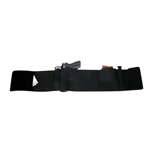 L'holster Bulldog Med Deluxe Belly Band è progettato per una circonferenza vita di 32-38 pollici, offrendo comfort e sicurezza per il trasporto discreto.