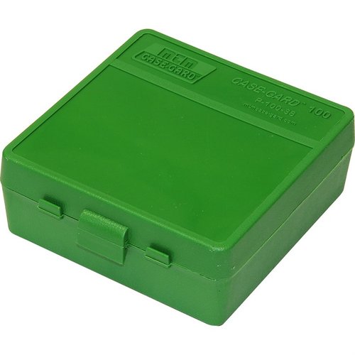 La MTM Ammo Box 100 Round Flip-Top 38 - 357 offre una protezione eccellente per le munizioni, è facile da trasportare e consente un accesso rapido e pratico.