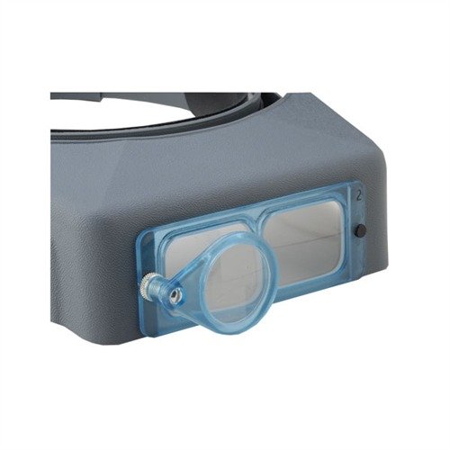 L'OPTILOUPE si attacca facilmente a qualsiasi OptiVISOR, offre fino a 6X di ingrandimento e si ripiega per un utilizzo pratico e versatile.
