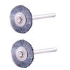 Spazzole in acciaio DREMEL #428, piccole e versatili, ideali per rimuovere ruggine e corrosione, e per lucidare superfici metalliche. Attacco da 1⁄8".