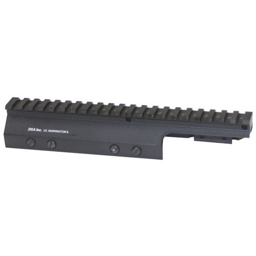 Montaggio rapido senza bisogno di attrezzi, base solida in alluminio per ottiche, compatibile con ricevitori inch e metrici, lunghezza 21.5cm.