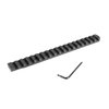 Le basi per ottiche EGW Tikka T3 offrono una guida Picatinny robusta, senza forature, in alluminio 7075 T6, con versatilità e precisione per un montaggio ottimale.
