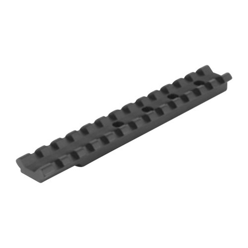 La base Picatinny EGW per CVA V2 offre flessibilità di montaggio, peso ridotto e compatibilità con anelli Picatinny o Weaver, senza ostacolare i mirini di fabbrica.