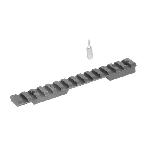 Il montaggio Picatinny EGW è ambidestro, offre flessibilità per l'installazione e garantisce durata grazie all'anodizzazione Type III, ideale per cacciatori e tiratori.