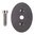 Piccolo (1.7" x 1.23") tappo per impugnatura in acciaio